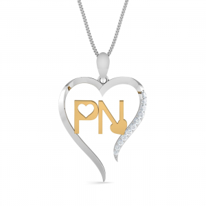 Couple's PN Initials Pendant