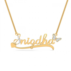 Snigdha Diamond Name Pendant