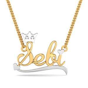 Sebi Crown Name Pendant
