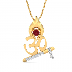 OM Krishna Pendant