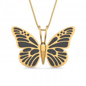 Enamelled Butterfly Pendant