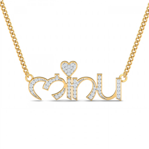 Minu Heart Name Pendant