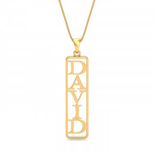 David Men's Name Pendant