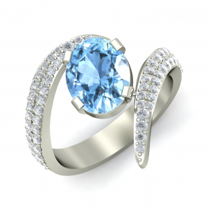 Dianna Aquamarine Ring