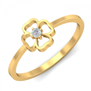Fianza White Sapphire Ring