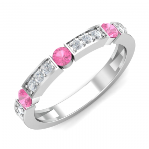 Metro Pink Sapphire Band