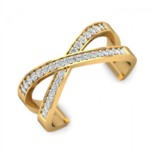 X Cross Open Ring