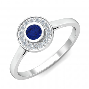 Chic Blue Sapphire Ring