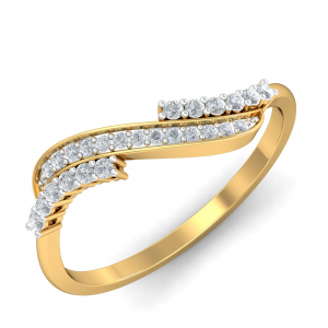 Glitter Wave Ring