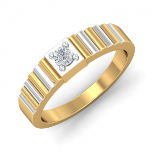 Elite Men's Solitaire Ring