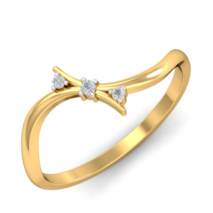 Studded Bow-Tie Ring