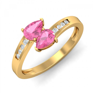 Preppy Pink Sapphire Ring
