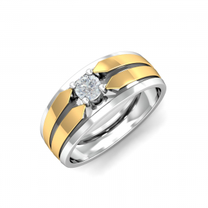 De Jure Men's Solitaire Ring