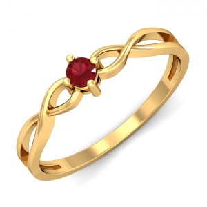 Eccentric Ruby Ring