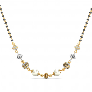 Tina Dual-toned Mangalsutra Pendant