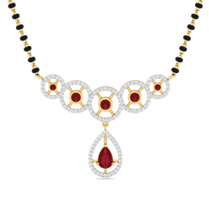 Sanmukh Ruby Mangalsutra