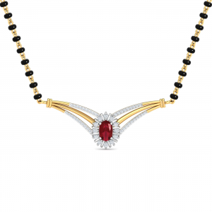 Kanthe Ruby Mangalsutra
