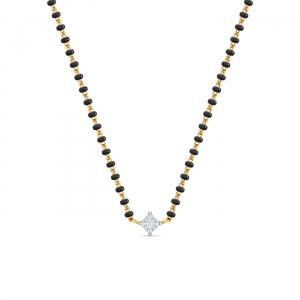 Square Solitaire Mangalsutra