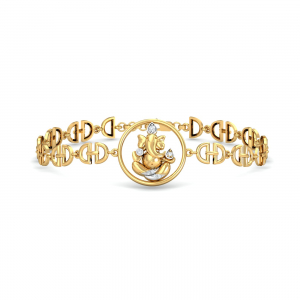 Lal Ganesha Link Bracelet