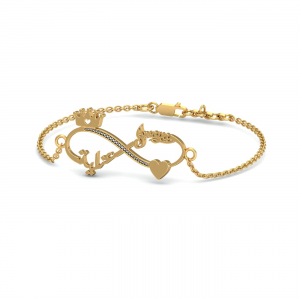 Couples' Infinity Name Bracelet