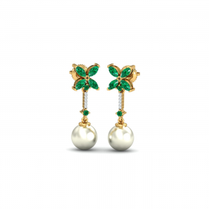Ramito Emerald Pearl Earrings