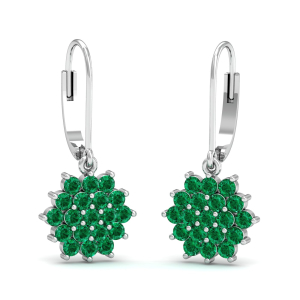 Daisy Emerald Earrings