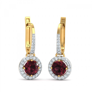 Estética Garnet Drop Earrings