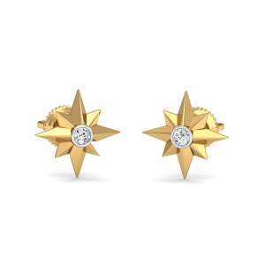 Origami Star Earrings