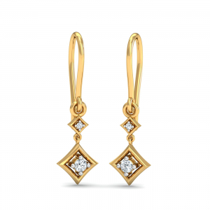 Four-cornered Hook Earrings