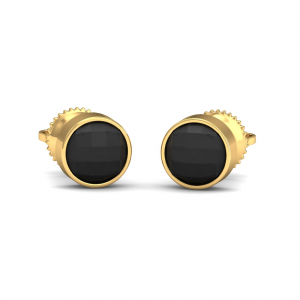 Siyah Onyx Stud Earrings