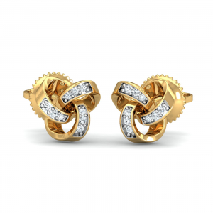 Tri-Kone Stud Earrings