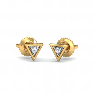 Trikona Stud Earrings