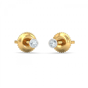 Bezel 4 Cent Ear Studs