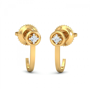 Bling J-Shaped Earrings