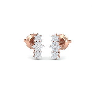 Linear Bloom Stud Earrings