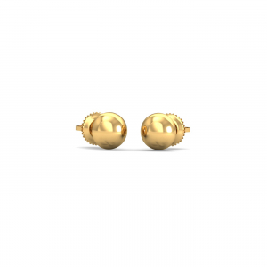 Gold Button Studs