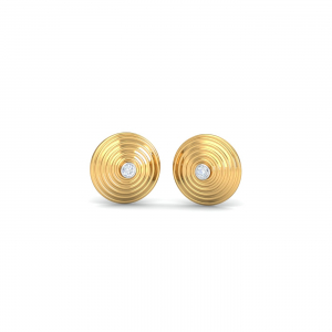 Whirlpool Diamond Stud Earrings