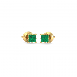Parzva Emerald Stud Earrings