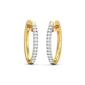 Classic Diamond Hoops
