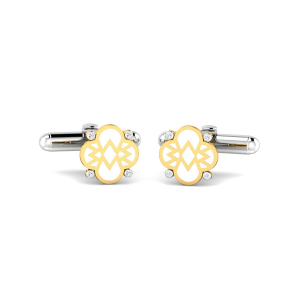 Clover Letter W Cufflinks