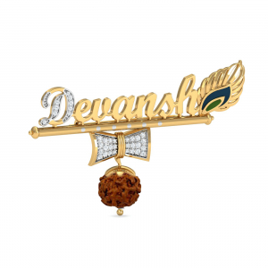 Name Rudraksh Enamel Brooch