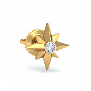 Origami Star Ear Stud for Men