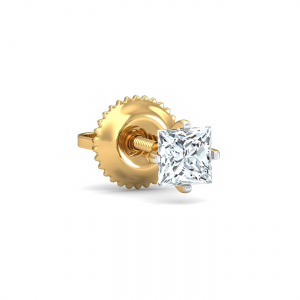0.33 ct. Princess Men's Ear Studs