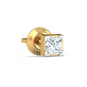 0.34 ct. Princess Ear Stud for Men