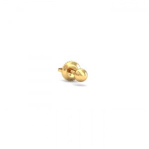 4 mm Gold Ball Mens Stud