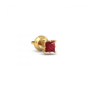 Parzva Ruby Stud For Men