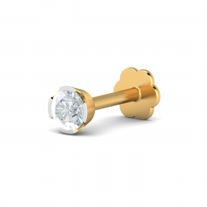 Chike 0.08 Carat Nose Stud (18K-WG-VVS-GH-RTS)