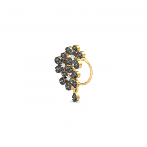Misham Black Nose Ring (Right Side)