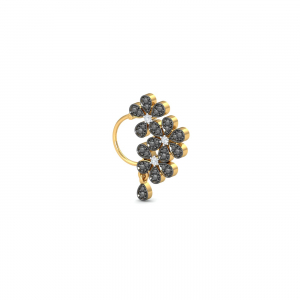 Misham Black Nose Ring (Left Side)