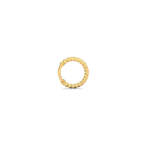 Twisted Rope Gold Nose Ring
